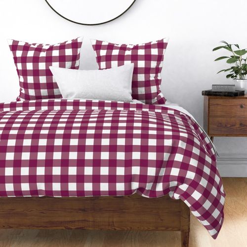 Plum Gingham - Large (Fall Rainbow Collection)