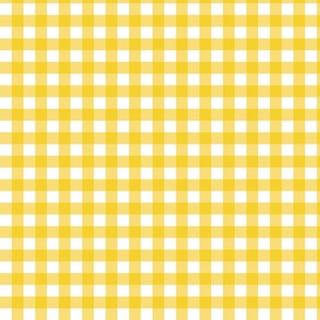 Yellow Gingham - Small (Fall Rainbow Collection)