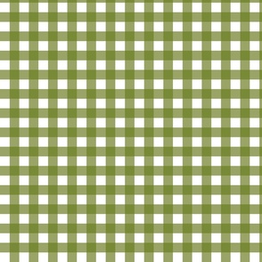 Olive Gingham - Small (Fall Rainbow Collection)