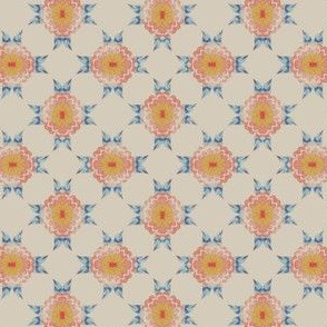 flower diamonds- ditsy on fabric