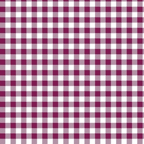 Plum Check - Small (Fall Rainbow Collection)