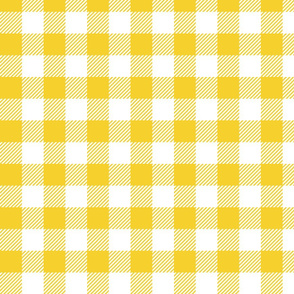 Yellow Check - Medium (Fall Rainbow Collection)