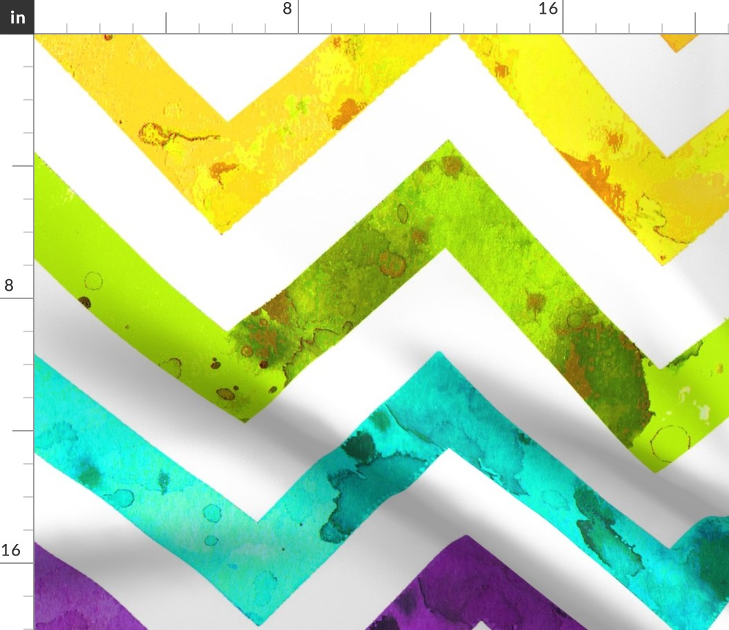 the largest stripe for the wallpaper- watercolor chevron rainbow