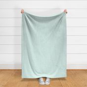 Gingham Pattern - Pastel Mint and White