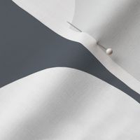 Jumbo Polka Dot Pattern - Slate Grey and White