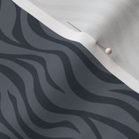 Zebra Stripes Pattern - Slate Grey and Charcoal