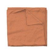 Grid Pattern - Tangerine and Black