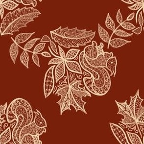 Squirrel Autumn Lace Chili Powder SPSQFall21