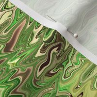ZGZG9L - Zigzag Marble Blender with Organic Flow in Green and Yellow Medley
