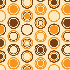 Circles: Orange & Brown