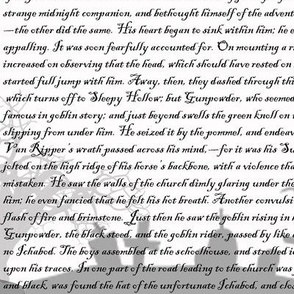 Sleepy Hollow Text white