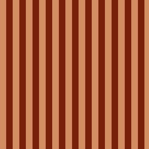 Chili powder and Terracotta  1/4"  Stripes