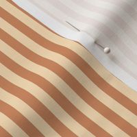 Cream and Terracotta 1/4" Stripes SPSQFall21