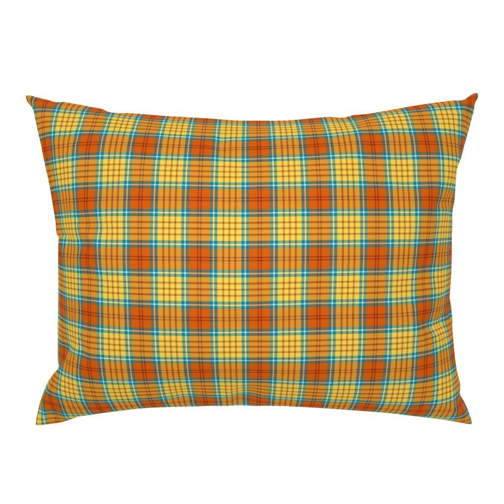 Orange Cream Soda Tartan Twill