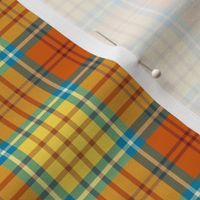 Orange Cream Soda Tartan Twill