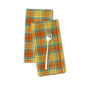 Orange Cream Soda Tartan Twill