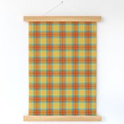 Orange Cream Soda Tartan Twill