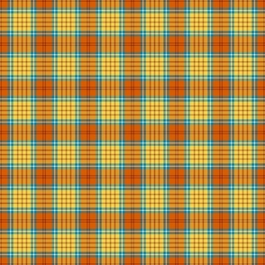 Orange Cream Soda Tartan Twill