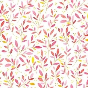 Leafy Sprigs | Pink Lime