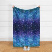 Constellations on Purple Galaxy Ombre