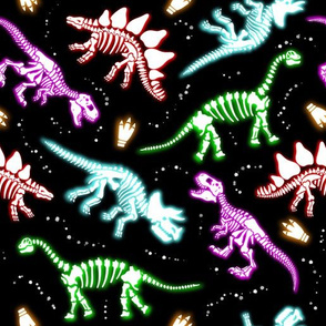 Neon Dino fossils