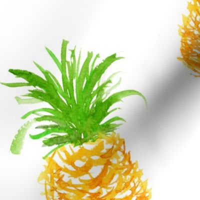 Watercolor Pineapples