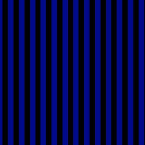 Navy Blue Bengal Stripe Pattern Vertical in Black