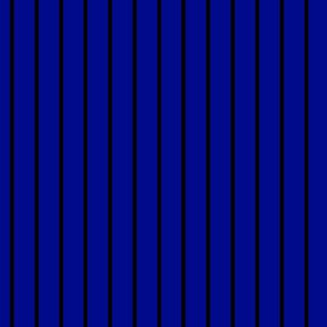 Navy Blue Pin Stripe Pattern Vertical in Black