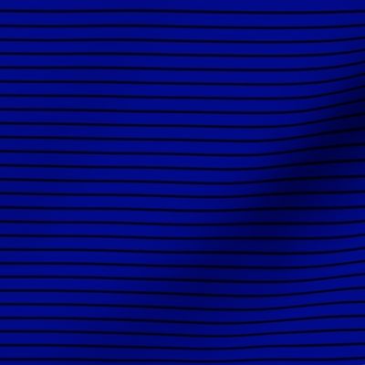 Small Navy Blue Pin Stripe Pattern Horizontal in Black