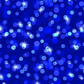 Sparkly Bokeh Pattern - Navy Blue Color