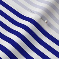 Navy Blue Bengal Stripe Pattern Vertical in White