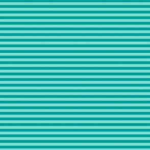 Small Turquoise Bengal Stripe Pattern Horizontal in Deep Turquoise