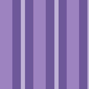 Lavender Purple Stripe Monochromatic Large