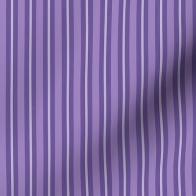 Lavender Purple Stripe Monochromatic Small
