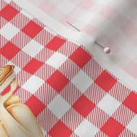 Red Gingham Pin Up Pie Girl