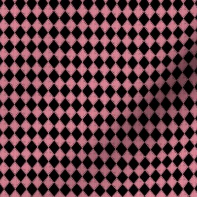 Mini Checkered Diamond Pink and Black