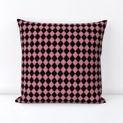 Checkered Diamond Pink and Black