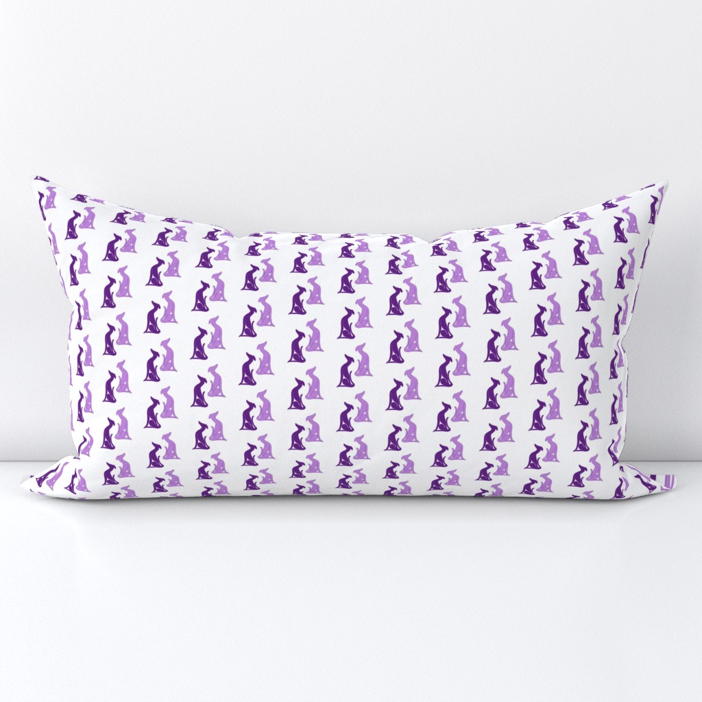 Greyhound Sitting Purple