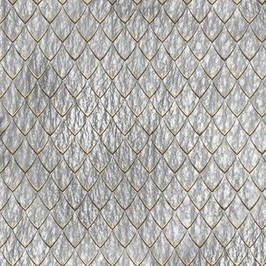 Very Textured Skin Like Scales - grey, silver, gold 