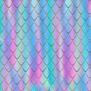 Iridescent Bright Candy Shiny Scales - pink, blue, purple, green
