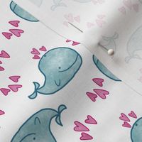 love whales extra hearts