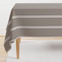 Large taupe Beige stripe Small