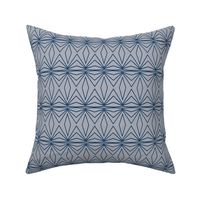 Geometric - Medium Grey and Blue