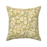 floral illustrated 70s - sage charlotte