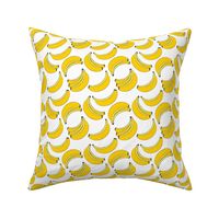 geometric bananas on white