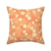 Large Starry Bokeh Pattern - Tangerine Color