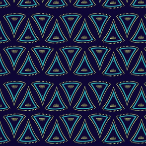 Triangles navy blue