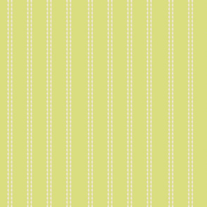 Stripe beige on lime green