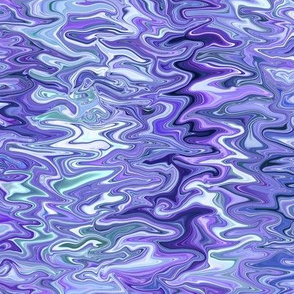 25L - Zigzag Marble Blender with Organic Flow in Violet and Teal