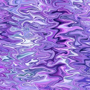 26L - Zigzag Marble Blender with Organic Flow in Violet and Purple